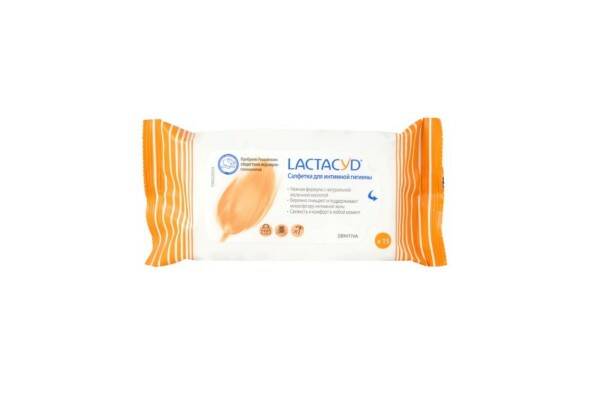 Лактацид салфетки для интим гигиены N 15