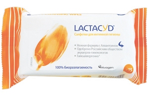 Лактацид салфетки для интимной гигиены N 15