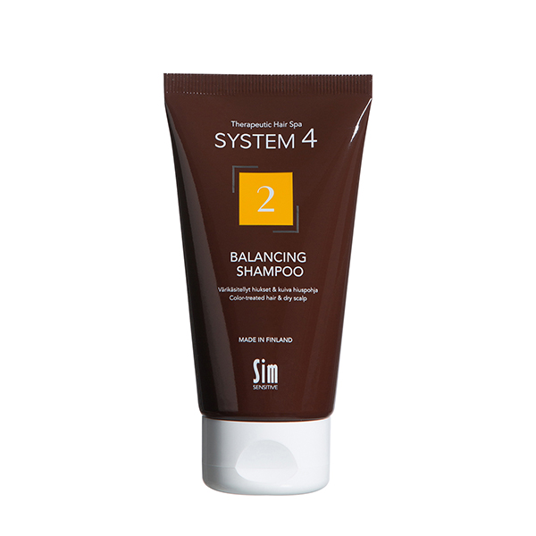 System4 шампунь-2 терапевтический для сухих и окрашенных волос 75мл