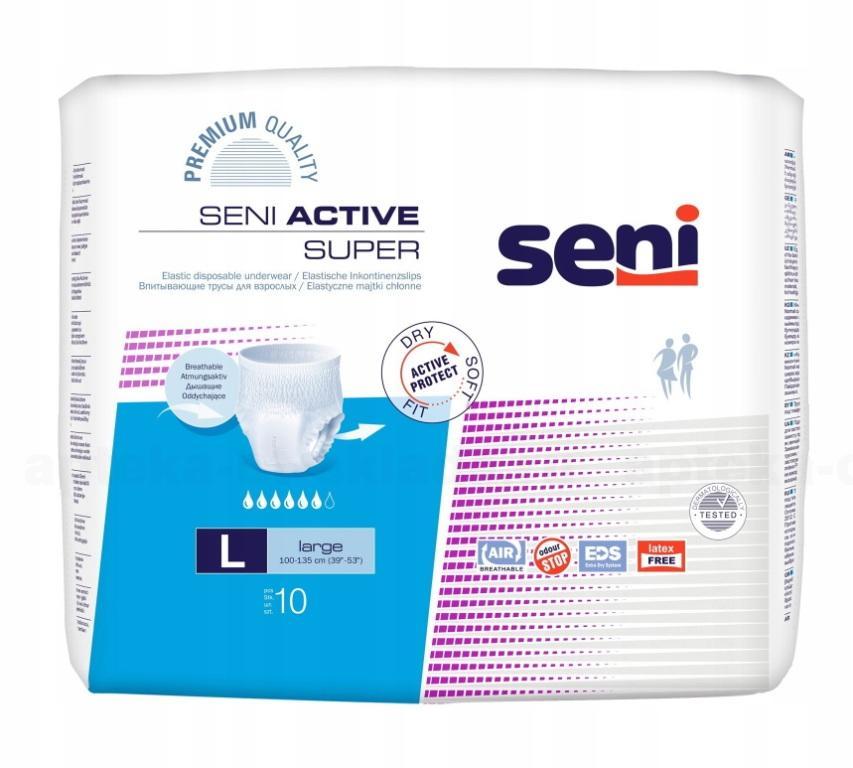 Трусики для взрослых Seni Active Super L (100-1350см) N 10
