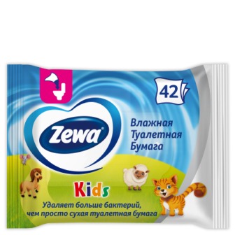 Zewa Kids влажная туалетная бумага N 42