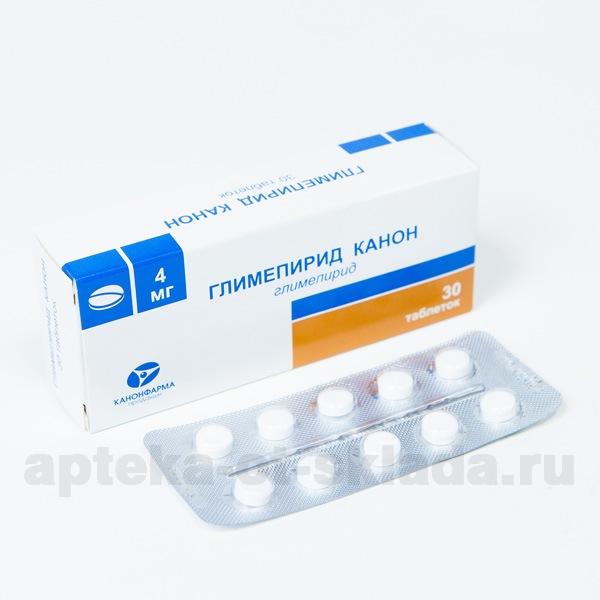 Глимепирид Канон тб 4 мг N 30