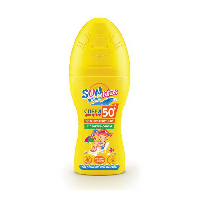 Sun Marina Kids спрей солнцезащитный для детей SPF 50+ 150 мл