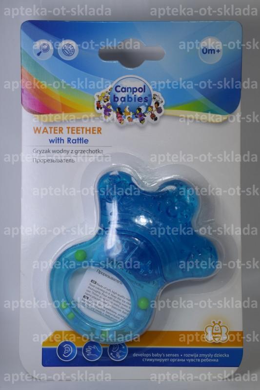 Canpol babies погремушка с водным прорезывателем лапка +0мес