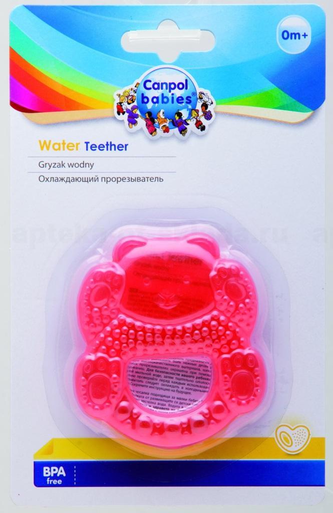 Canpol babies охлаждающий прорезыватель с водой медвежонок +0мес