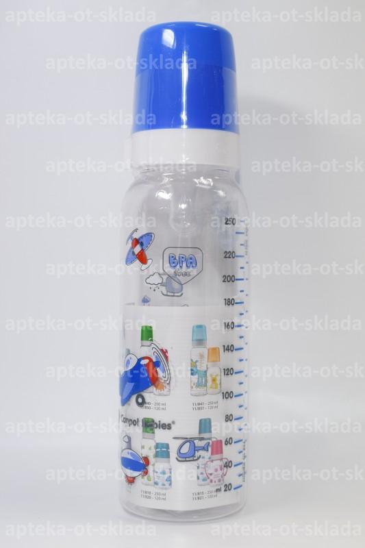 Canpol babies бутылка для кормления с силиконовой соской 250мл +12мес Space