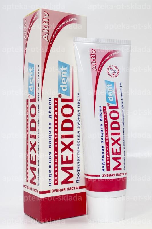 Зубная паста Мексидол дент Актив без фтора 100 г
