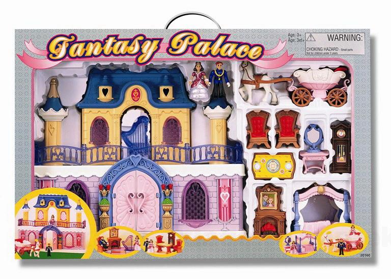 Уценен Игрушка Fantasy Palace набор дворец с каретой от 3-х лет /20160/ N 1