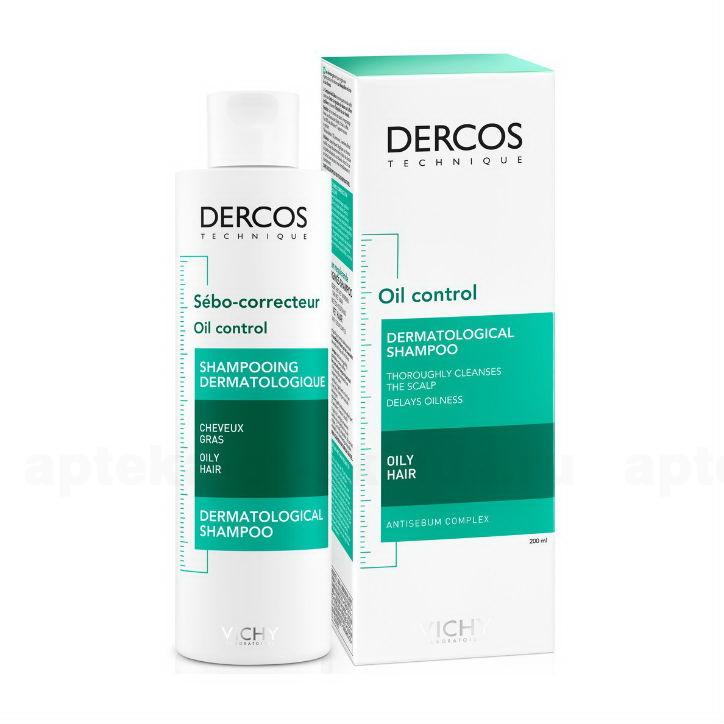 Уценен Vichy Dercos шампунь-уход 200мл регулирующий д/жирных волос N 1