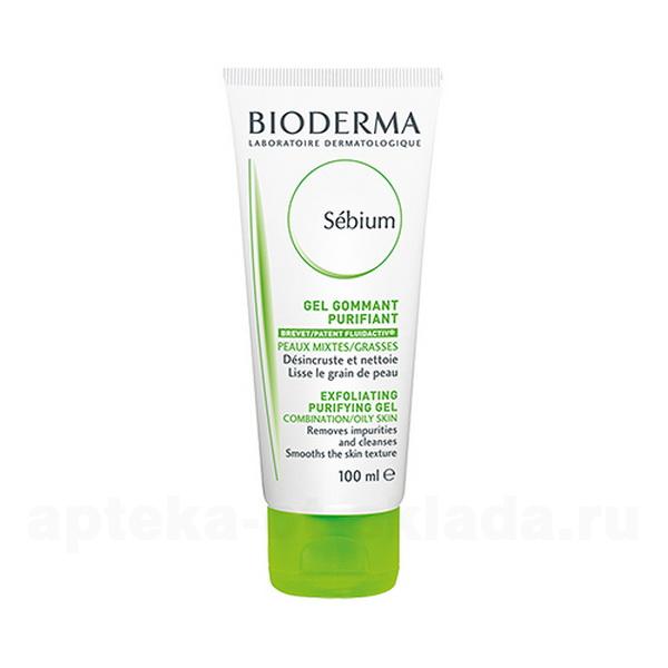 Уценен Bioderma Sebium гуммирующий гель для смешанной и жирной кожи 100мл N 1