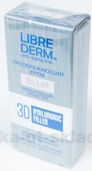 Либридерм 3D Гиалуроновый филлер крем преображающий маскирующий blur 15мл