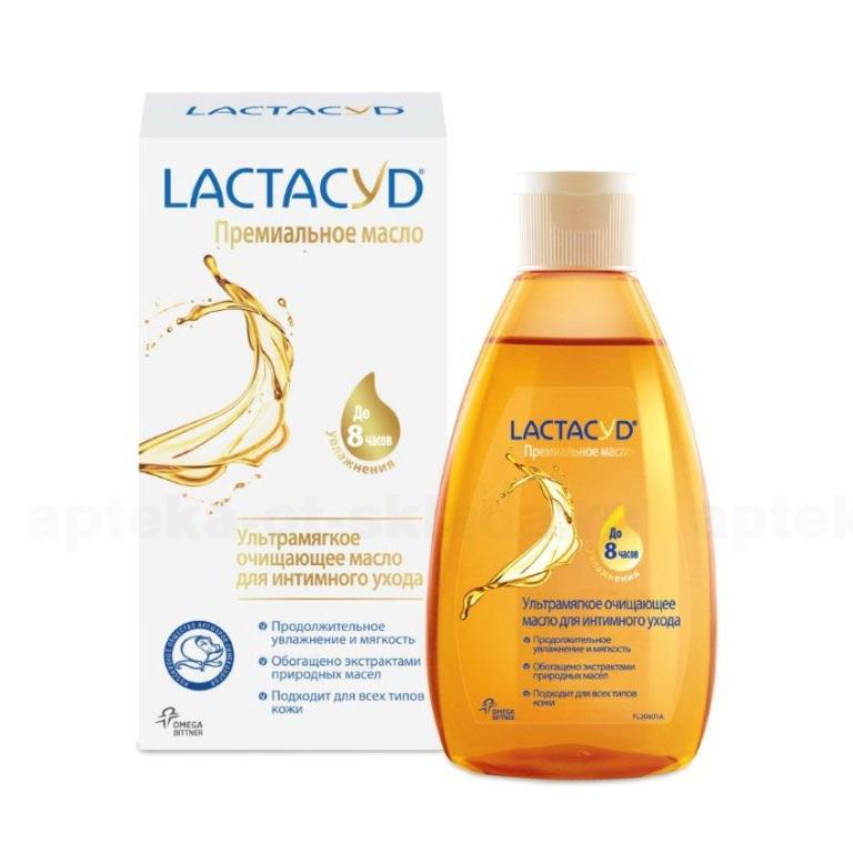 Лактацид премиальное масло средство для интимной гигиены увлажняющее 200мл