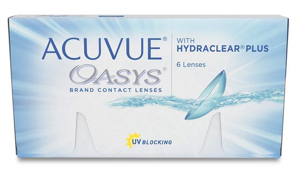 Линзы контактные Acuvue Oasys with Hydraclear plus 8.4/-1.2N 5 6