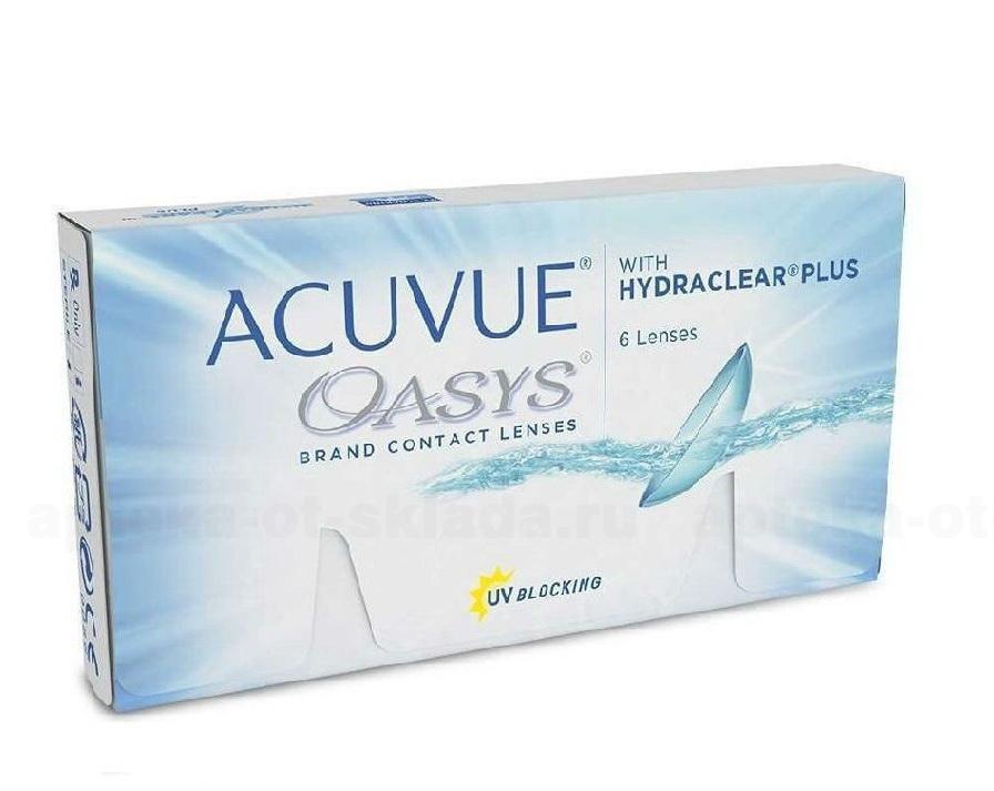 Линзы контактные Acuvue Oasys with Hydraclear plus 8.4/-2.00 N 6