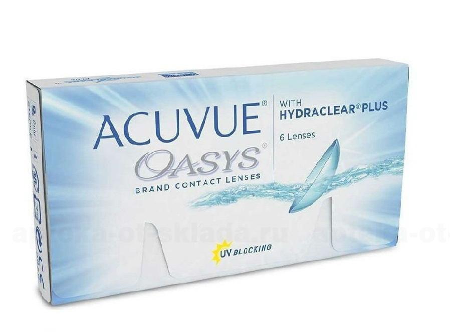 Линзы контактные Acuvue Oasys with Hydraclear plus 8.4/-2.50 N 6