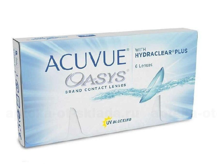 Линзы контактные Acuvue Oasys with Hydraclear plus 8.8/-5.75 N 6