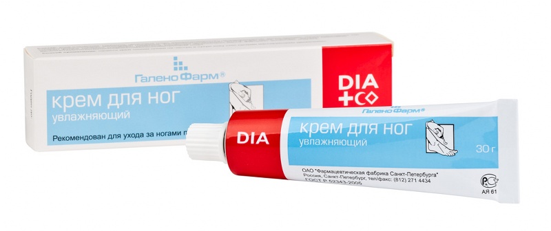 DIA cosmetics крем д/ног увлажняющий д/ухода при сахарном диабете 30 г N 1
