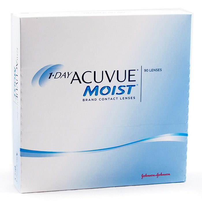 Линзы контактные 1 Day Acuvue MOIST 9.0/ -2.50 N 90