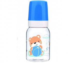 Canpol babies бутылочка для кормления с силиконовой соской 120 мл +3мес (11/850)