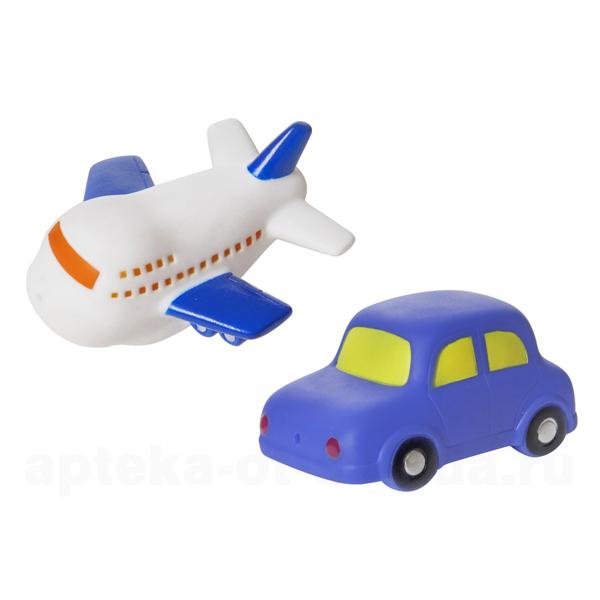 Курносики набор игрушек для ванны Машинка и самолет 6+ (25037)