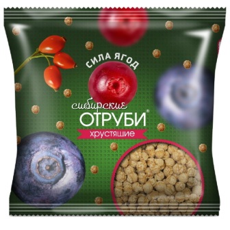Отруби сибирские хрустящие сила ягод 100г