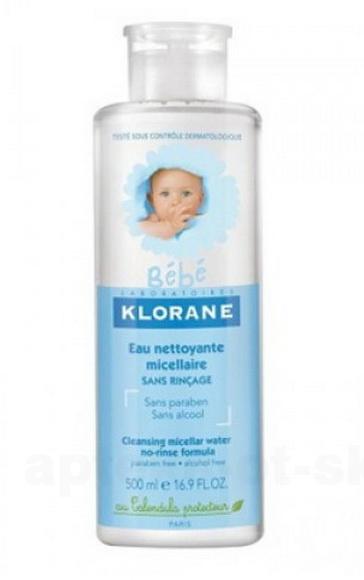 Klorane Bebe детская мицеллярная вода 500мл с физиокалендулином