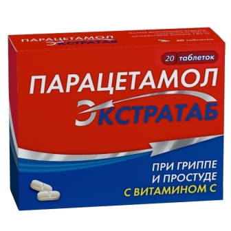 Парацетамол экстратаб таб с витамином С N 20