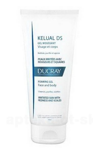 Ducray kelual DS гель смягчающий пенящийся 200мл для снижения раздражения кожи лица и тела
