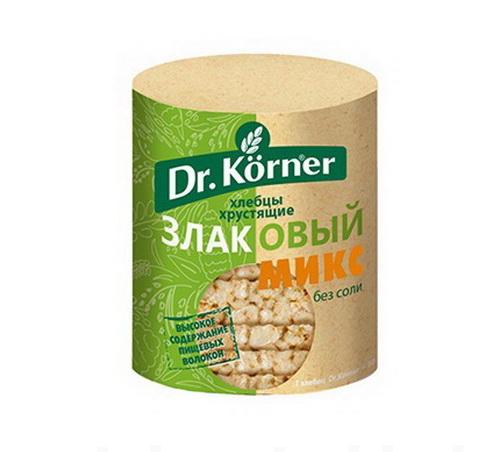 Dr.Korner хлебцы хрустящие 90г злаковый микс