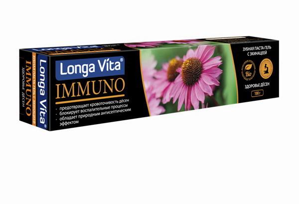 Longa Vita з/паста-гель иммуно здоровье десен с эхинацеей 100г N 1
