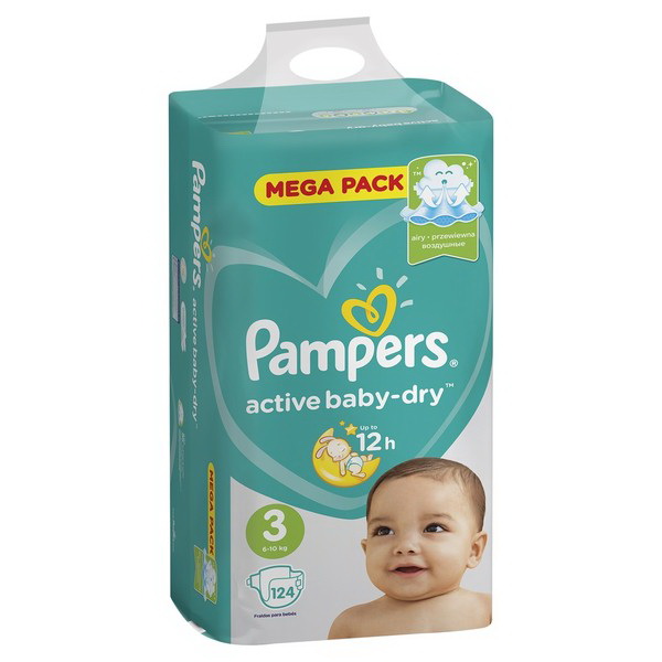 Подгузники Pampers Active Baby-Dry р.3 5-9кг N 124