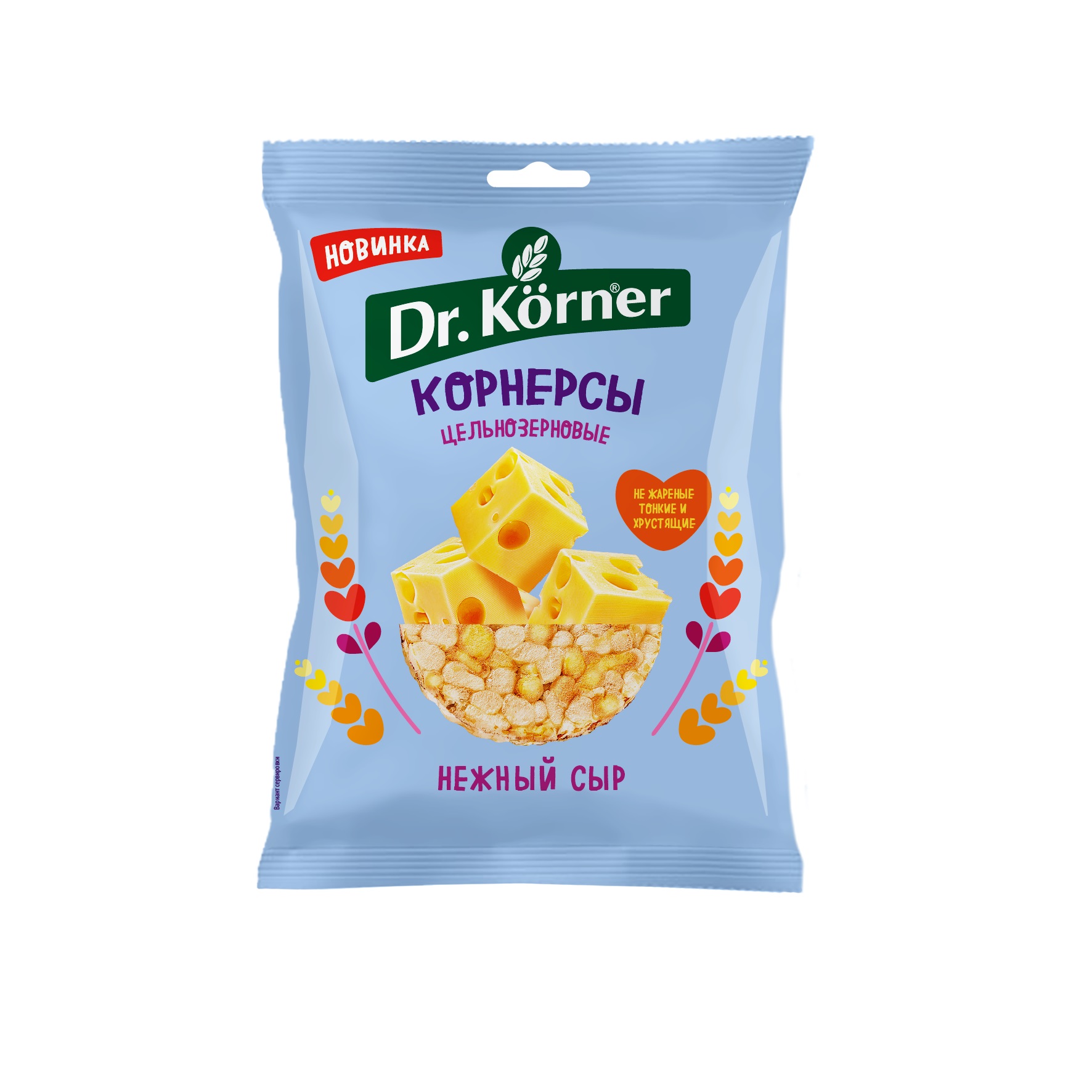 Dr.Korner корнерсы-чипсы 50г кукурузно-рисовые с сыром