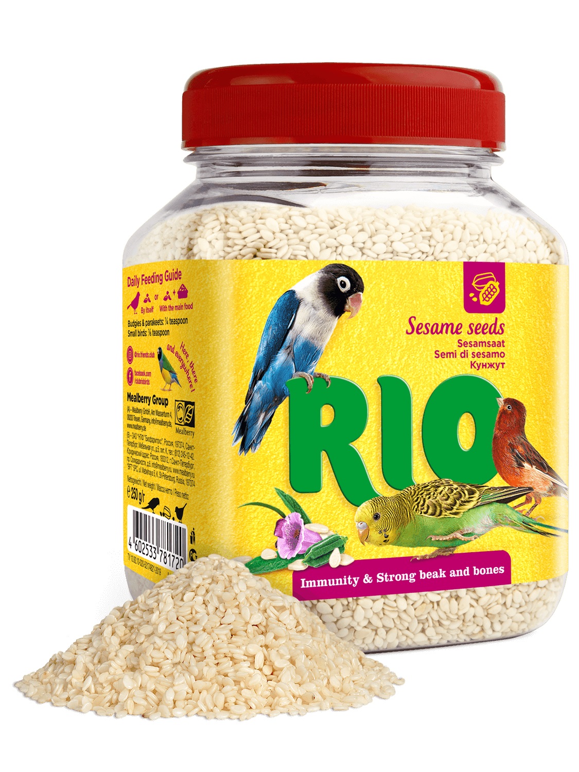 Лакомство для всех видов птиц Rio 250 г кунжут