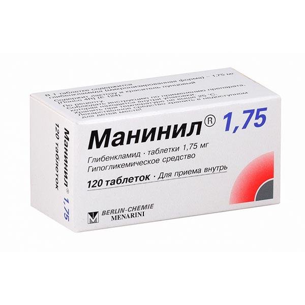 Манинил таблетки 1,75мг N 120