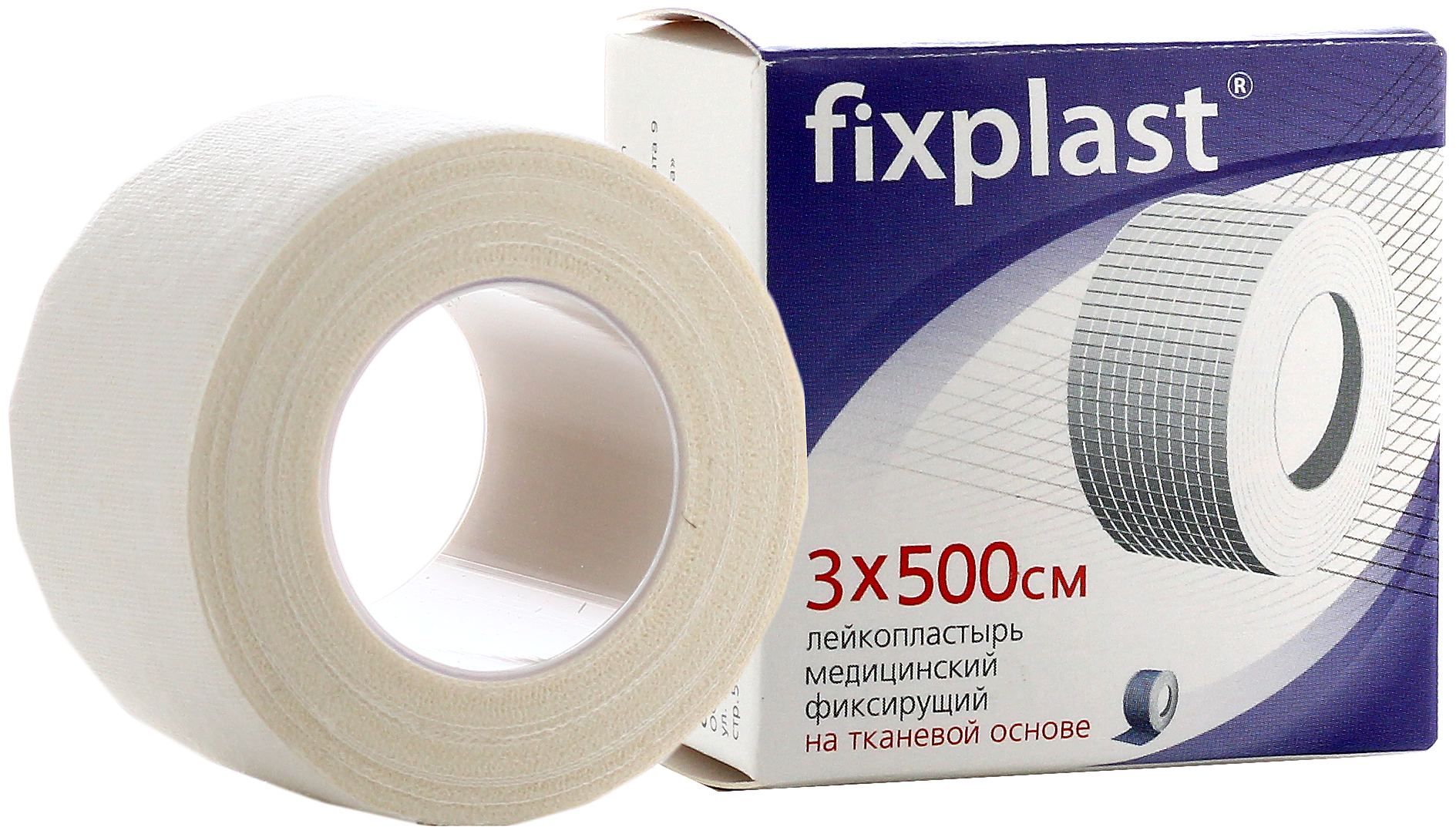Fixplast Лейкопластырь медицинский фиксирующий тканевая основа 3х500см